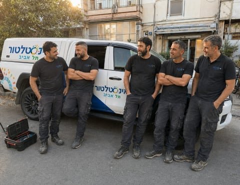 צוות ורכב שירות אינסטלטור תל אביב