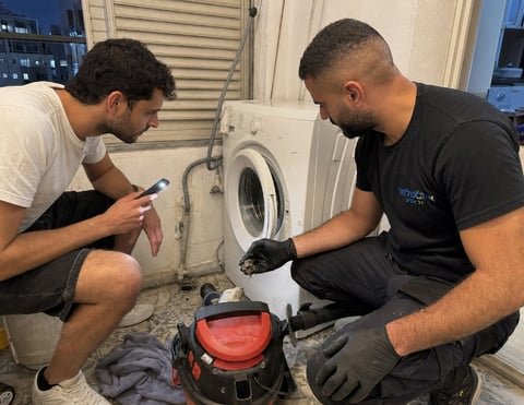 פתיחת סתימה פתיחת סתימה במכונת כביסה בתל אביב